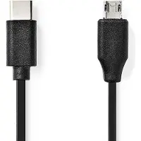 Nedis USB 2.0-Kabel | Type-C Male - Micro-B Male | 1,0 m | Zwart Nedis