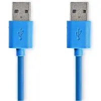 Nedis USB A naar USB A kabel | 2 meter | USB 3.0 (100% koper, Blauw)