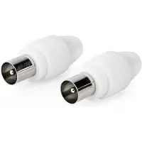 Nedis Coax connectoren - - 2 stuks (Mannelijk)