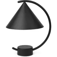 Ferm Living Tafellampe , Meridian, dimbare, Zwart, Woonkamer, Metaal, Designer