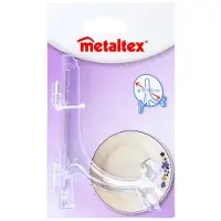 Metaltex bordenhouder 9-18 cm acryl/transparant