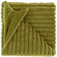 Unique living plaid peppe 150x200cm moss green