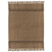 Unique living plaid saba 130x180cm coconut