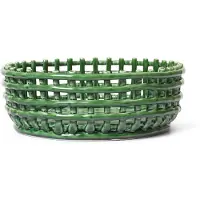 Ferm Living Centrepiece Mand Smaragdgroen - Manden Keramiek Emerald Green - 1104268941
