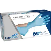 Eurogloves Soft-Nitrile Handschoenen - Blauw - 100st