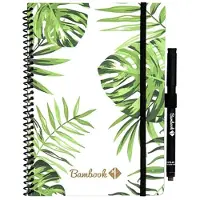 Bambook uitwisbaar notitieboek A5 softcover print - Multi color / 17 x 21 x 1.5 cm / Kunststof