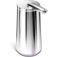 Simplehuman Badkamer accessoires - Zeepschuimdispenser touchless, 295 ml, glanzend roestvrij staal ST1063