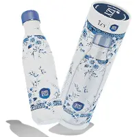 Izy Bottles IZY Drinkfles - Delfts Blauw - Faience - Waterfles - Thermosbeker - RVS - 12 uur warm - 500 ml