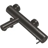 Qisani Badthermostaat flow geborsteld gun metal