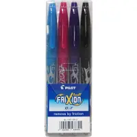Pilot FriXion - Rollerball pen 0.7 mm - Bruin, Lichtblauw, Roze, Violet - set 4 stuk(s)