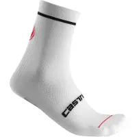 Castelli Sokken Entrata 13 Wit Zwart, Maat Z/M
