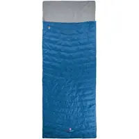 Grüezi Bag - Biopod Wolle Almhütte - Synthetische slaapzak bis 175 cm Körpergröße - 200 x 77 cm, blauw