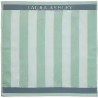 Laura Ashley keukendoek white + mint stripes 50 x 50 cm