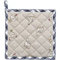 Clayre & Eef Blauwe Pannenlap LCH45BL