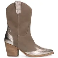 Manfield suède cowboylaarzen taupe female | Maat: 36