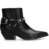 Sacha leren cowboylaarzen zwart female | Maat: 37