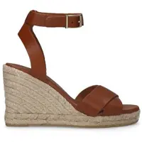 Manfield leren espadrilles cognac female | Maat: 41
