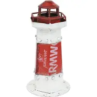 Batela Vuurtoren rood-wit metaal - Batela