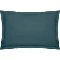 Atmosphera Katoen kussensloop - Set van 2 stuks - 50x70cm - Stormblauw