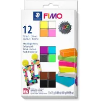 Fimo effect - ovenhardende boetseerklei - colour pack 12 neon kleuren