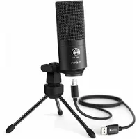 Fifine - K669B - USB Condensator Microfoon voor PC - Streaming / Podcasting - Tripod