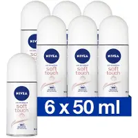 Nivea Satin Sensation Anti-Transpirant Deo Roller - Zonder Ethylalcohol - 72 uur bescherming - Voordeelverpakking - 6 x 50 ml