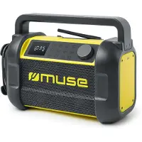 Muse Werkplaatsradio M-928 BTY Zwart en geel