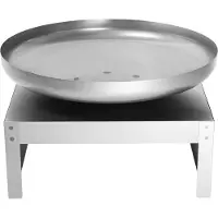 RedFire – Kotka – Grijs - Staal – Vuurschaal – Fire Pit – Stevig staal – Diameter 80cm - Industrieel – Terrasverwarming – Sfeerhaard – Handvaten