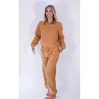 Lingadore Night Fashion Fluffy | Maat: XXL | Kleur: Bruin