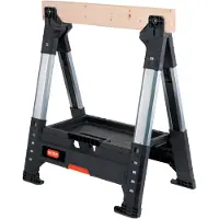 Keter zaagbok ROC Lumberjack grafiet - in hoogte verstelbaar - opklapbaar - 71 x 82 x 6,9 cm