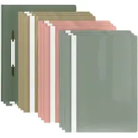 Acropaq Quick fastener A4 - 12 pieces, 4 natural pastel colors - Document folder - Pastel - ACROPAQ