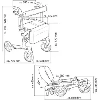 RIDDER Rollator Ivo zwart
