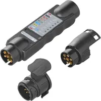 Proplus Stekkertester - 7 en 13 polig - Test knipperlichten, achterlichten, remlichten en mistlampen - 12V