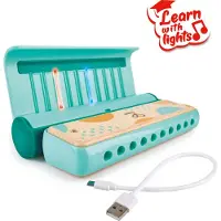 Hape Learn With Lights Harmonica Groen