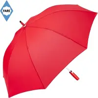 FARE Paraplu - Ø112 cm - Stormparaplu - Automatisch openend - Fibertec - Winddicht - Whiteline - Polyester - Rood