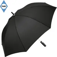 FARE Paraplu - Ø112 cm - Stormparaplu - Automatisch openend - Fibertec - Winddicht - Whiteline - Polyester - Black