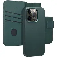 Accezz Leather Bookcase 2-in-1 met MagSafe voor de Apple iPhone 14 Pro - Cedar Green