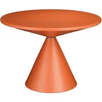 Mica Decorations Royale Bijzettafel - H42 x Ø60 cm - Metaal - Oranje