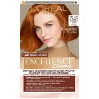 L'Oréal 1+1 Gratis: Excellence Crème Universal Nudes Permanente Haarkleuring 7ur Universeel Koper