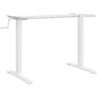 vidaXL Frame voor zit-sta bureaus, wit, (94-135)x60x(70-114)cm