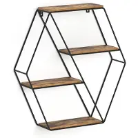 Vicco Fyrk Wandrek – 51 x 52 cm Hoekvorm Antiek hout