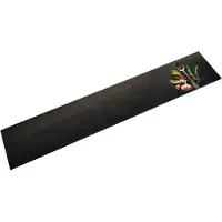 vidaXL Keukenmat wasbaar kruidenprint 60x300 cm fluweel