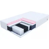 FDM MEMORY MAX Matras 140x200 cm - Pocketvering Matrassen Tweepersoons - Hoogte 24 cm H2 en H3 - Dubbelzijdig - 7 zones - Afritsbaar hoes wasbaar - Antiallergisch en Ademende - Öko-Tex gecertificeerd