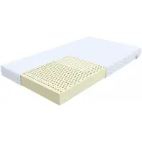 FDM UDINE Matras 90x200 cm - Hoogte 10 cm H2 - Koudschuim Latex Matrassen - Dubbelzijdig - 7 zones - Antiallergisch