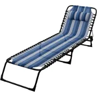 Marbueno Summer 190x58x27 Cm Folding Sunbed Blauw