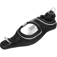 Gloria Hondentuig Trek Star, zwart, maat M, voor honden met een borstomvang van 32,8-35,4 cm en een halsomvang van 45-47 cm