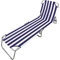 Marbueno Summer 187x55x24 Cm Folding Sunbed Blauw