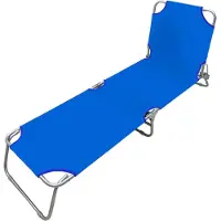 Marbueno Summer 187x55x24 Cm Folding Sunbed Blauw