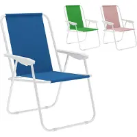 Marbueno Summer 10169 59x51x75 Cm Aluminium Fixed Folding Chair Assorted Transparant 59 x 51 x 75 cm