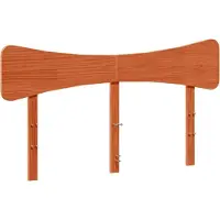 vidaXL Hoofdbord 160 cm massief grenenhout wasbruin